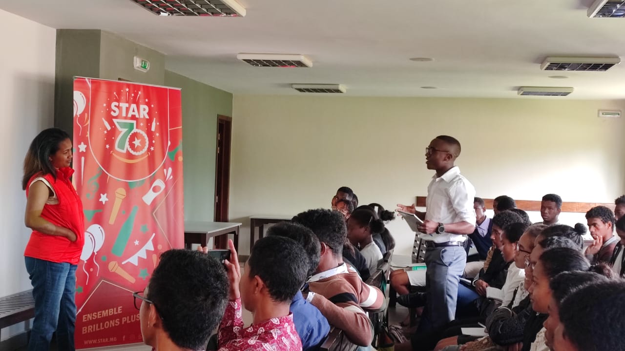 Intervention professionnelle de la STAR auprès des étudiants de SESAME.