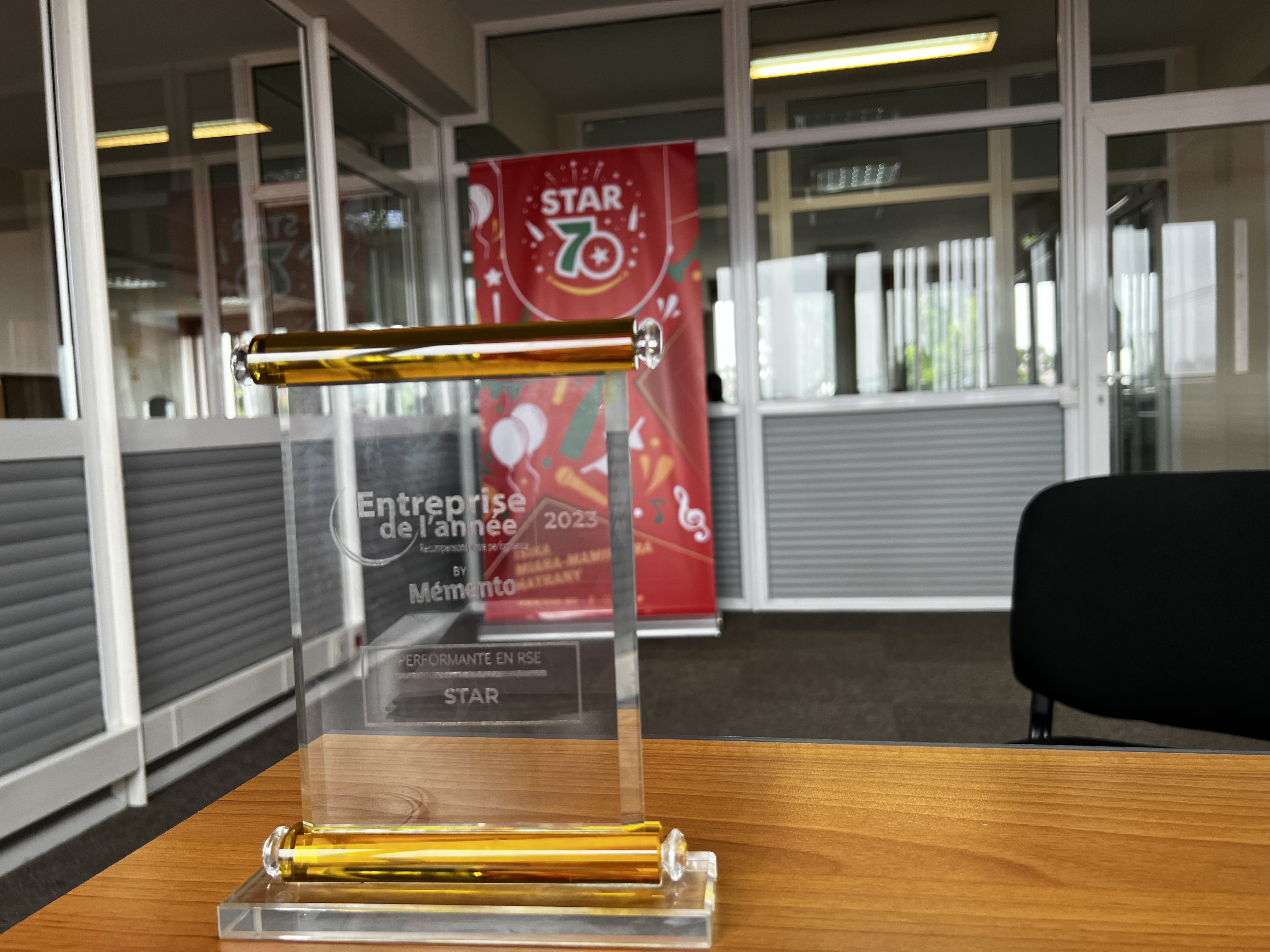 STAR, entreprise de l'année la plus performante dans la catégorie RSE