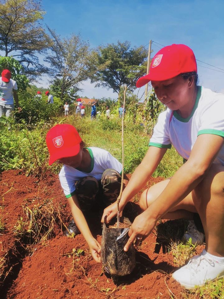 Reboisement avec les membres du SIM
